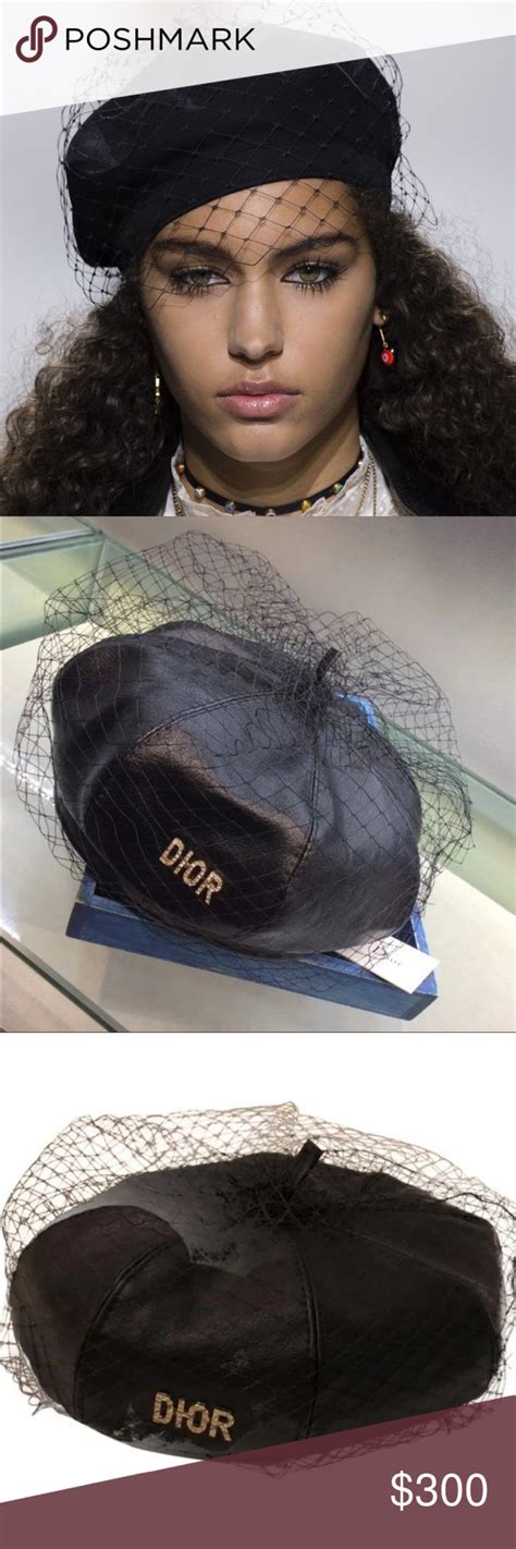 dior leather beret buy|dior hats and gloves.